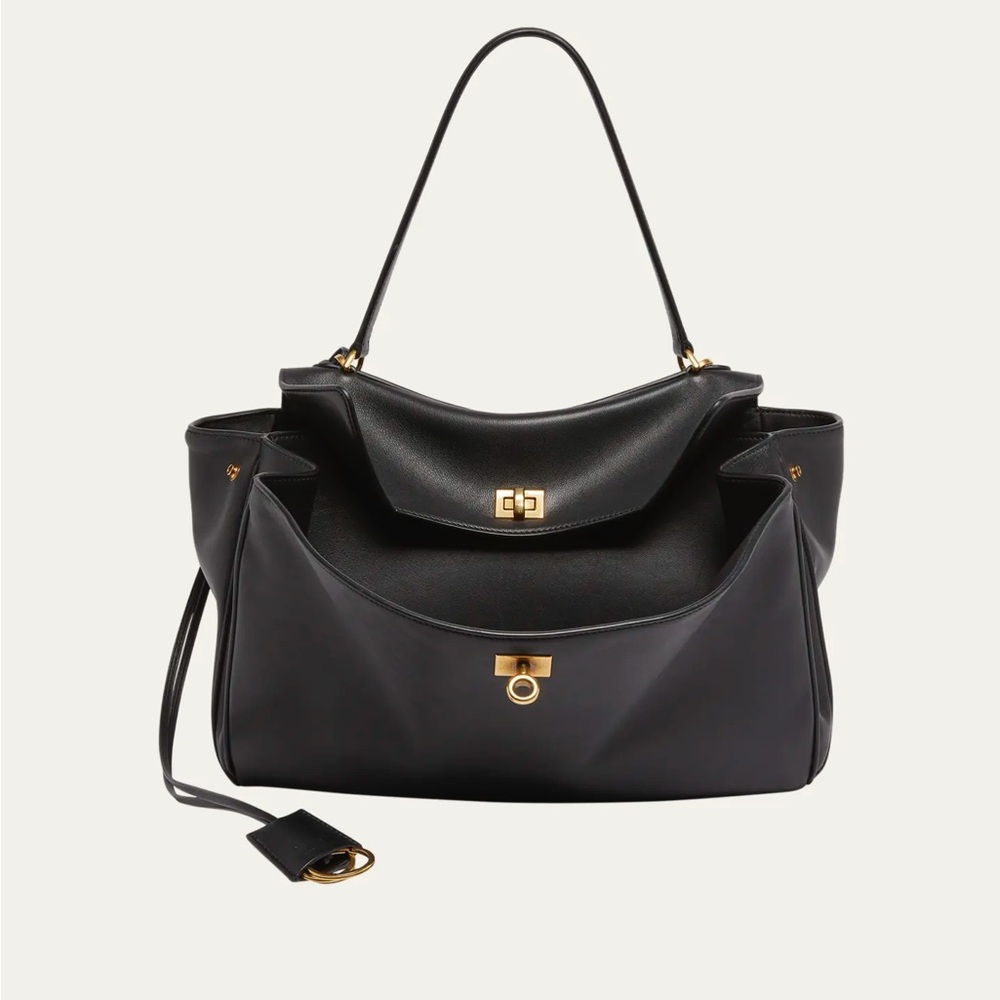 Balenciaga Rodeo Medium Leather Top-Handle Bag